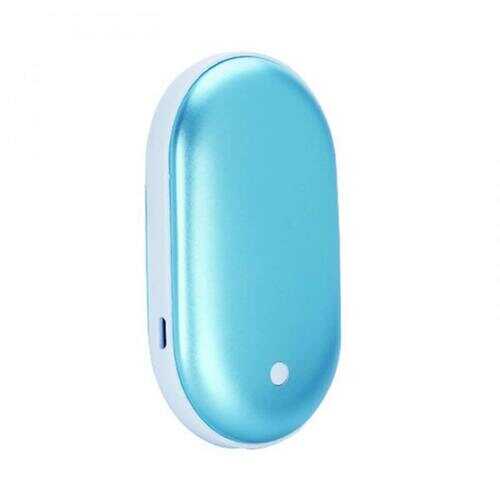 Warm And Cozy Portable Hand Warmer And Power Bank - Color: BLUE