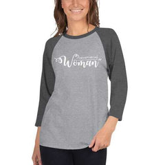 Womens Sport Tees, Phenomenal Woman Graphic Text Style Raglan Shirt