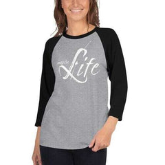 Womens Sport Tees, Inspire Life Graphic Text Style Raglan Shirt