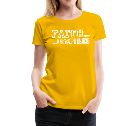 Faith Inspired Graphic Text Style Womens Classic T-Shirt