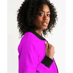 Hot Pink Womens Bomber Jacket