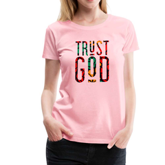 Womens T-Shirts, Trust God Graphic Style Shirt