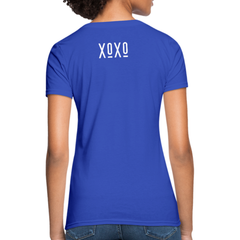 Womens T-Shirts, XOXO Graphic Style White Text Shirt