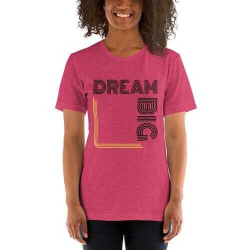 DREAM BIG Short-Sleeve Tee - White and Black