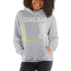 Womens Hoodies, Dream Big Graphic Text Style Hooded Shirt