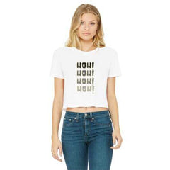 WoW WoW Women's Classic Cropped Raw Edge T-Shirt