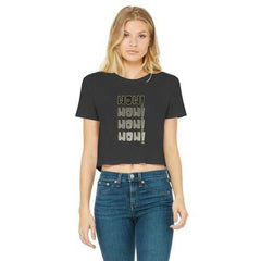 WoW WoW Women's Classic Cropped Raw Edge T-Shirt