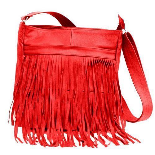 Messenger Fringe Leather Bag