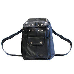 Soft Leather Biker Backpack