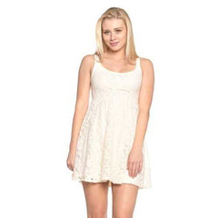 Women's Empire Waist Allover Lace Dress