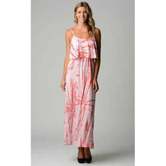 Women's Printed Tie Dye Maxi Dress