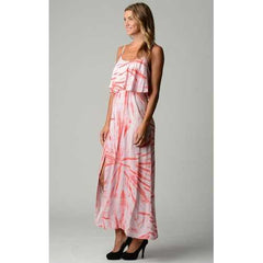 Women's Printed Tie Dye Maxi Dress