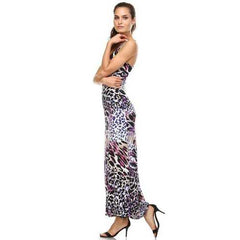 Women's Double Strap Cross-Back Maxi Tank Dress