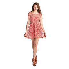 Women's Sleeveless Floral Lace Dress