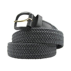 Fabric Elastic Stretch Belt Grey Color