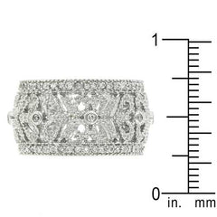 Filigree Crest Eternity Ring