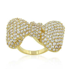 Bow Tie Cubic Zirconia Ring