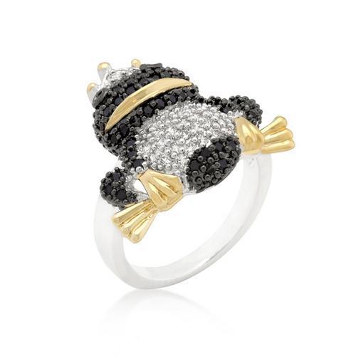 Cubic Zirconia Frog Prince Ring