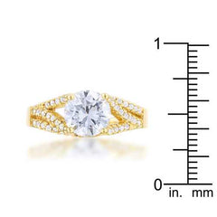 Irine 2.3ct CZ 14k Gold Classic Ring