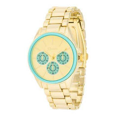 Chrono Gold Metal Watch