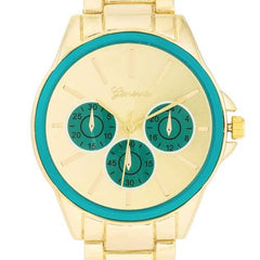 Chrono Gold Metal Watch